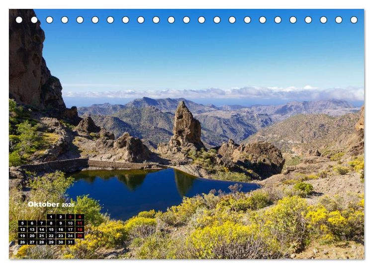 Produktbild: Auf Schusters Rappen... Gran Canaria (Tischkalender 2026 DIN A5 quer), CALVENDO Monatskalender