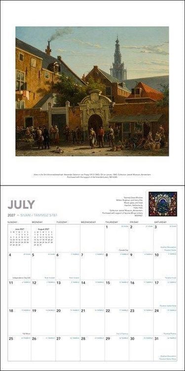 Produktbild: Jewish Calendar &ndash; J&uuml;discher Kalender 2027 &ndash; Wandkalender