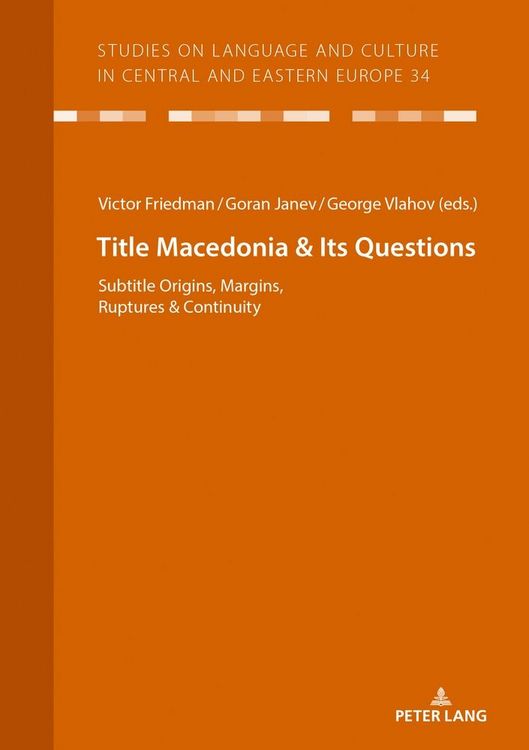 Produktbild: Macedonia & Its Questions