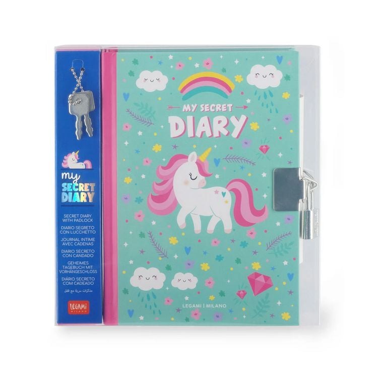 Produktbild: Legami Geheimes Tagebuch mit Vorh&auml;ngeschloss - My Secret Diary - Einhorn
