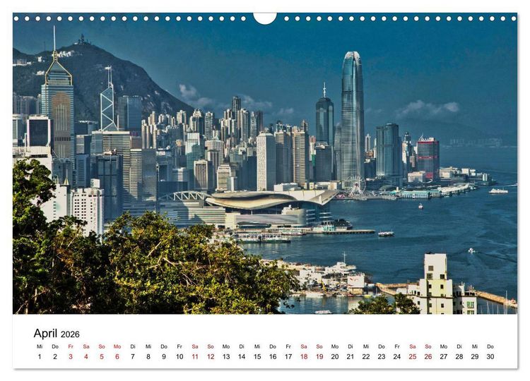 Produktbild: Megacity Hong Kong (Wandkalender 2026 DIN A3 quer), CALVENDO Monatskalender