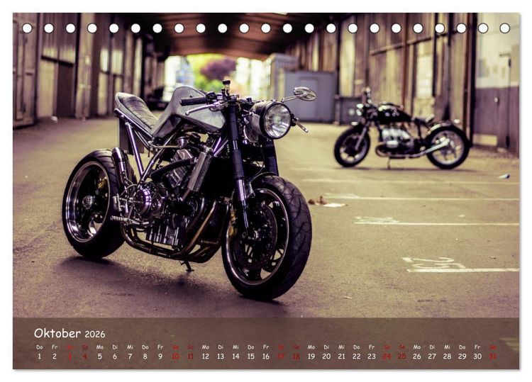 Produktbild: Custombikes 2026 (Tischkalender 2026 DIN A5 quer), CALVENDO Monatskalender