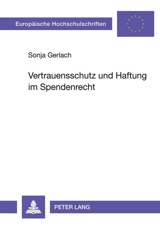Produktbild: Vertrauensschutz und Haftung im Spendenrecht
