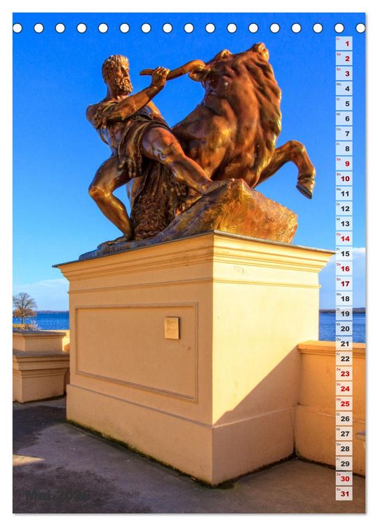 Produktbild: Schweriner Schloss - Impressionen aus Mecklenburg-Vorpommern (Tischkalender 2026 DIN A5 hoch), CALVENDO Monatskalender