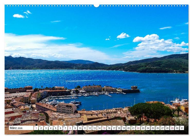 Produktbild: Impressionen aus Portoferrario - Elba (hochwertiger Premium Wandkalender 2026 DIN A2 quer), Kunstdruck in Hochglanz
