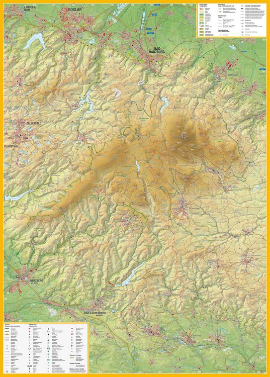 Produktbild: Markgraf, A: Wanderkarte Der Hochharz 1:50.000