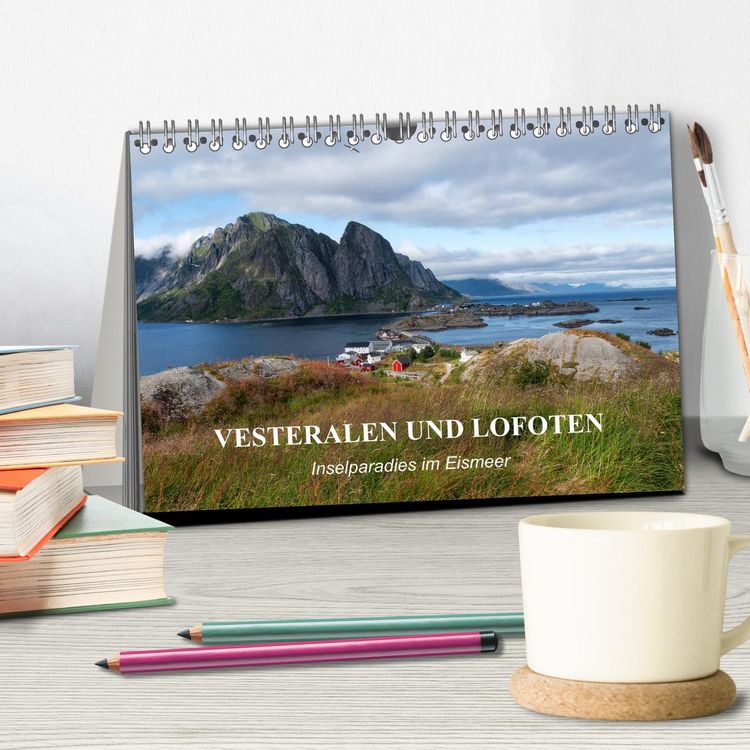 Produktbild: VESTERALEN UND LOFOTEN - Inselparadies im Eismeer (Tischkalender 2026 DIN A5 quer), CALVENDO Monatskalender