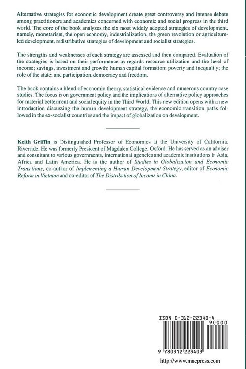 Produktbild: Alternative Strategies for Economic Development