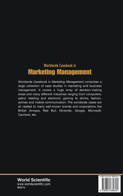 Produktbild: Worldwide Casebook in Marketing Management