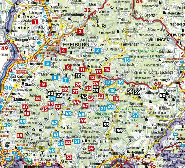 Produktbild: ROTHER Wanderf&uuml;hrer Schwarzwald S&uuml;d: zwischen Freiburg und Basel. 60 Touren