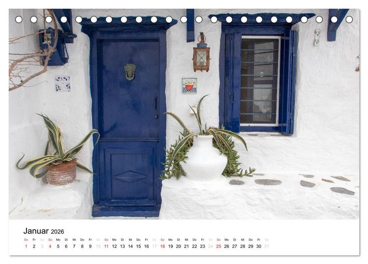 Produktbild: Al&oacute;nnisos, Ski&aacute;thos, Sk&oacute;pelos (Tischkalender 2026 DIN A5 quer), CALVENDO Monatskalender