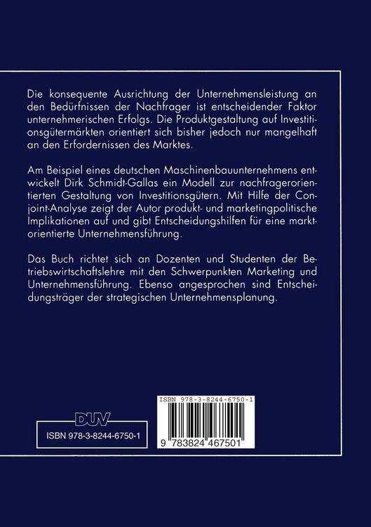 Produktbild: Nachfragerorientierte Produktgestaltung auf Investitionsg&uuml;term&auml;rkten