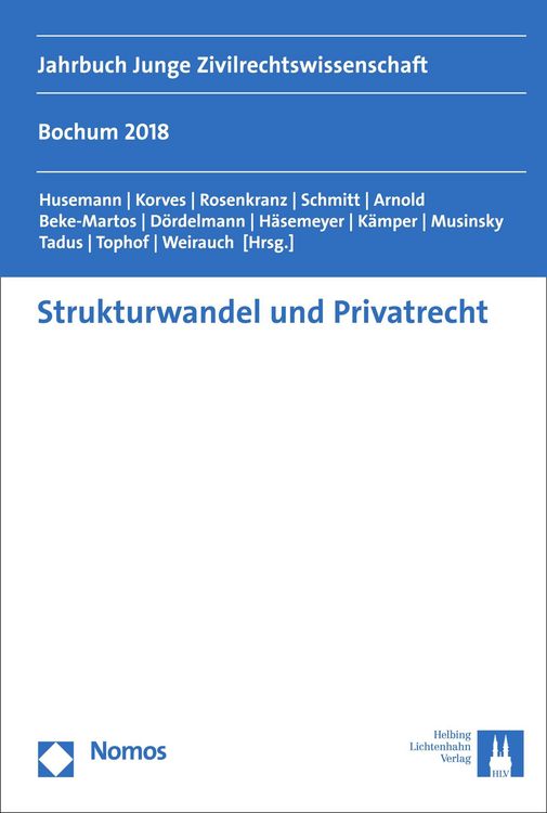 Produktbild: Strukturwandel und Privatrecht