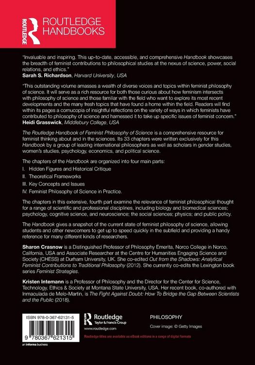 Produktbild: The Routledge Handbook of Feminist Philosophy of Science