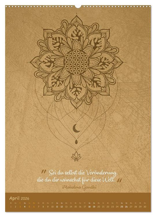 Produktbild: Jahresweisheiten (Wandkalender 2026 DIN A2 hoch), CALVENDO Monatskalender