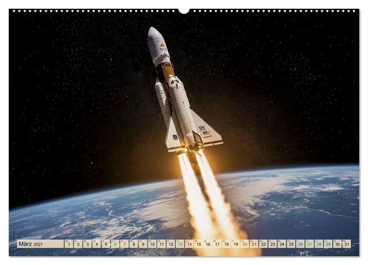 Produktbild: Wettrennen ins All (hochwertiger Premium Wandkalender 2027 DIN A2 quer), Kunstdruck in Hochglanz