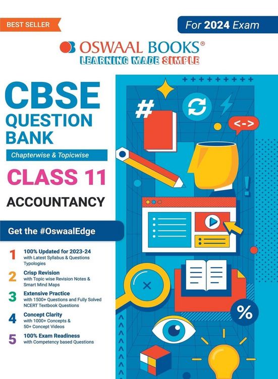 Produktbild: Oswaal CBSE Chapterwise & Topicwise Question Bank Class 11 Accountancy Book (For 2023-24 Exam)