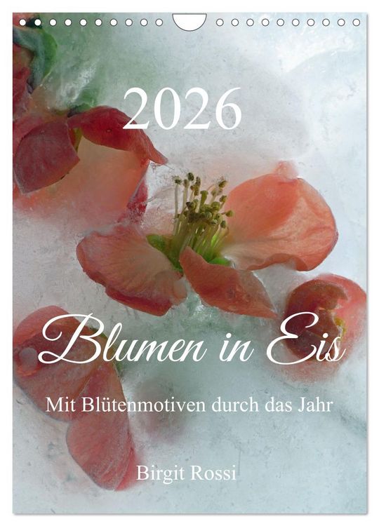 Produktbild: Blumen in Eis (Wandkalender 2026 DIN A4 hoch), CALVENDO Monatskalender