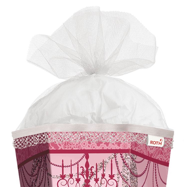 Produktbild: Roth Schult&uuml;te Ballerina Glitter eckig T&uuml;llverschluss R&uuml;schenborte 85cm