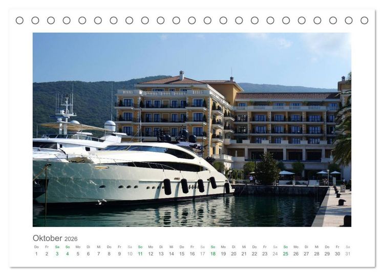 Produktbild: Traumhaftes Montenegro - Entdecken Sie die Perle der Adria im S&uuml;den Europas (Tischkalender 2026 DIN A5 quer), CALVENDO Monatskalender
