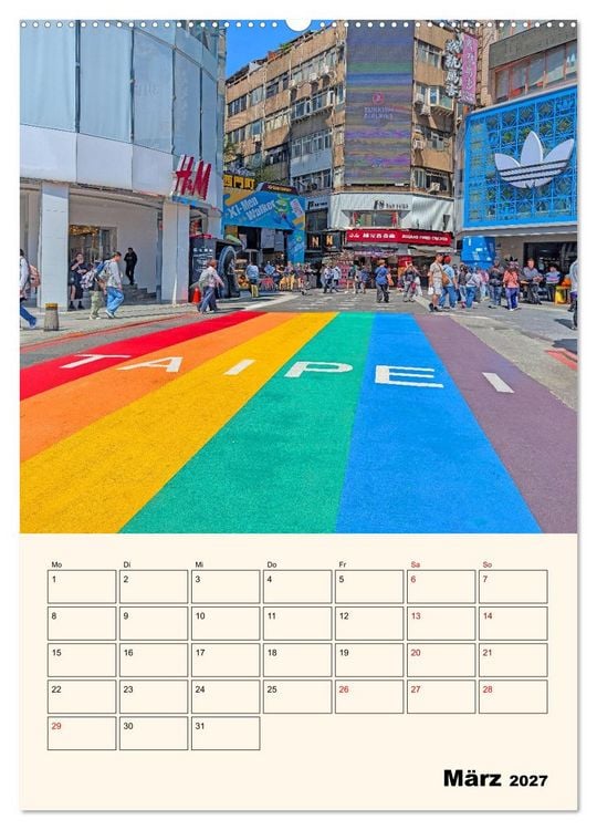 Produktbild: Taipeh &ndash; Stadt der Kontraste (hochwertiger Premium Wandkalender 2027 DIN A2 hoch), Kunstdruck in Hochglanz