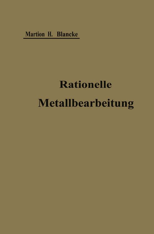 Produktbild: Rationelle mechanische Metallbearbeitung