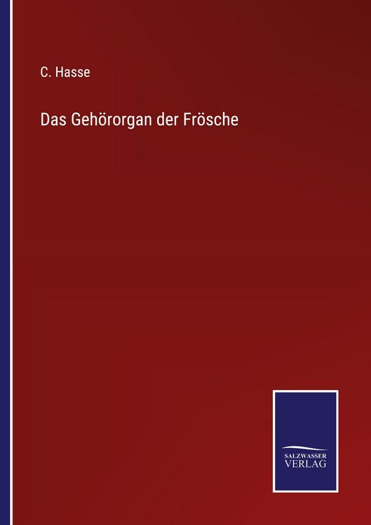 Produktbild: Das Geh&ouml;rorgan der Fr&ouml;sche