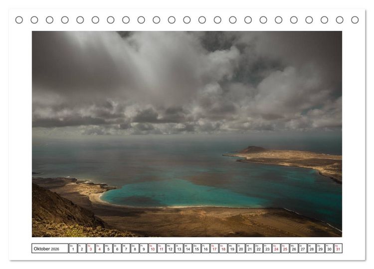 Produktbild: Lanzarote - Naturwunder im Atlantik (Tischkalender 2026 DIN A5 quer), CALVENDO Monatskalender