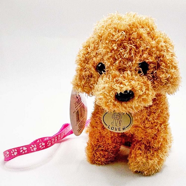 Produktbild: Pl&uuml;schhund Pudel beige Ari mit Leine
