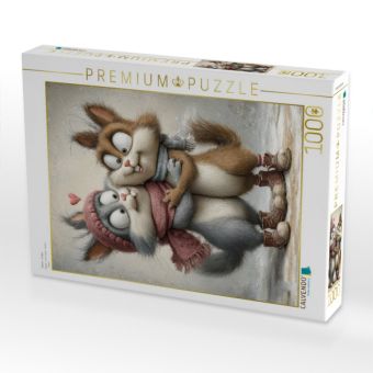 Produktbild: CALVENDO Puzzle Hasen - Liebe | 1000 Teile Lege-Gr&ouml;&szlig;e 64x48cm Foto-Puzzle f&uuml;r gl&uuml;ckliche Stunden