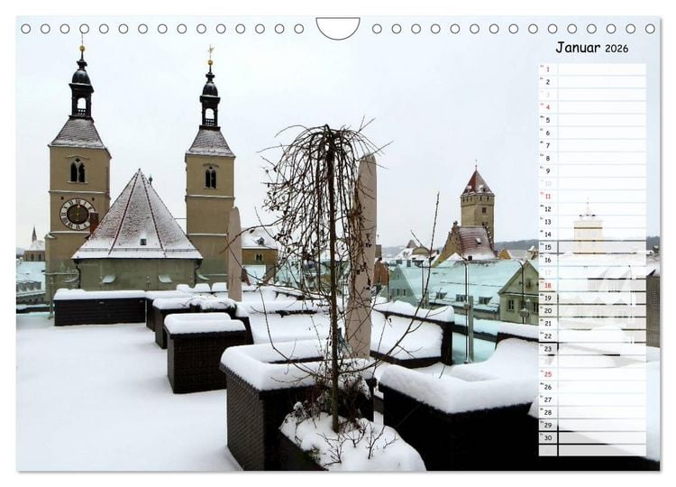 Produktbild: Regensburg erleben (Wandkalender 2026 DIN A4 quer), CALVENDO Monatskalender