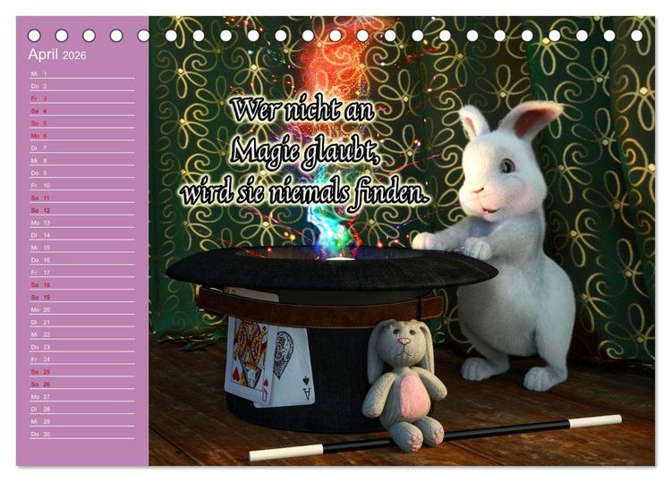 Produktbild: Tierische Toons (Tischkalender 2026 DIN A5 quer), CALVENDO Monatskalender