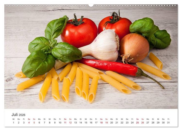 Produktbild: Kulinarische Kompositionen (hochwertiger Premium Wandkalender 2026 DIN A2 quer), Kunstdruck in Hochglanz