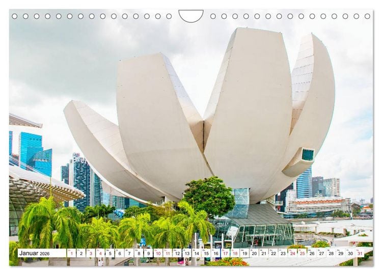Produktbild: Singapur - faszinierende Stadt (Wandkalender 2026 DIN A4 quer), CALVENDO Monatskalender