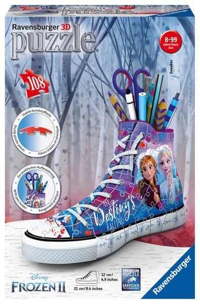 Produktbild: 3D Puzzle Ravensburger Sneaker Frozen 2 108 Teile