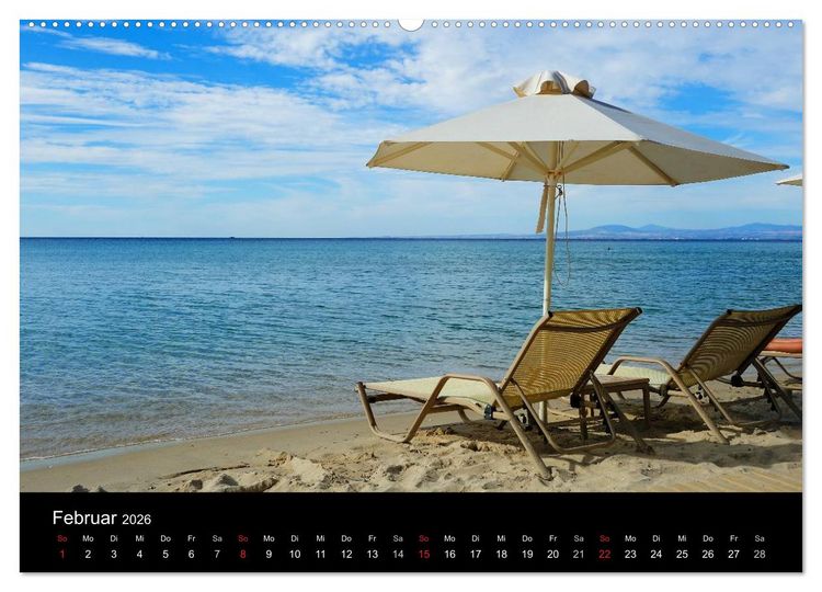 Produktbild: Chalkidiki: Kassandra, Sithonia, Athos (hochwertiger Premium Wandkalender 2026 DIN A2 quer), Kunstdruck in Hochglanz