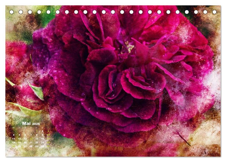 Produktbild: Rosen Romantik (Tischkalender 2026 DIN A5 quer), CALVENDO Monatskalender