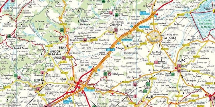 Produktbild: Mallorca, Planungskarte 1:100.000