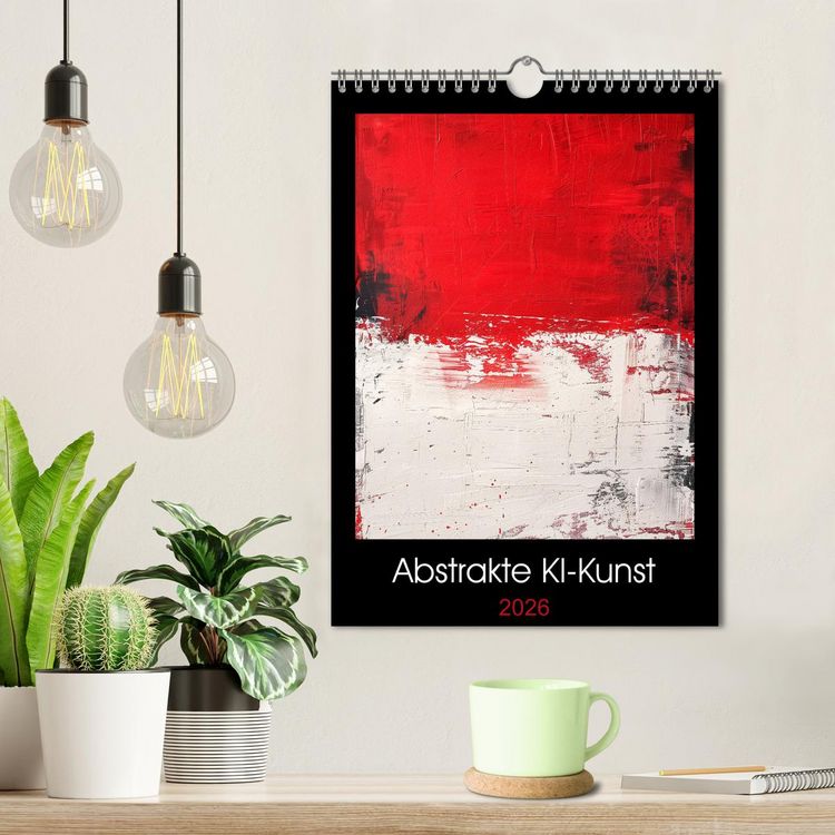 Produktbild: Abstrakte KI-Kunst (Wandkalender 2026 DIN A4 hoch), CALVENDO Monatskalender