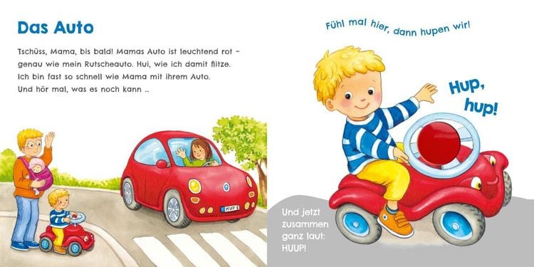 Produktbild: H&ouml;r mal, wie ich hupen kann (Mein erstes Streichel-Soundbuch 6)