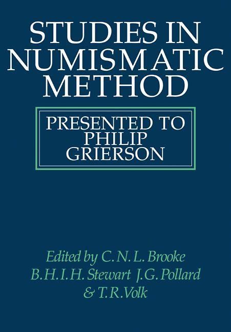 Produktbild: Studies in Numismatic Method