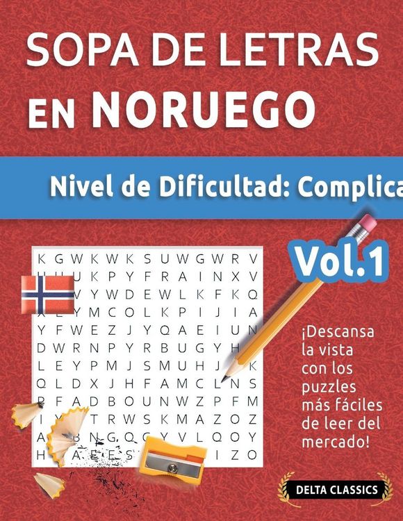 Produktbild: Sopa De Letras En Noruego - Nivel De Dificultad