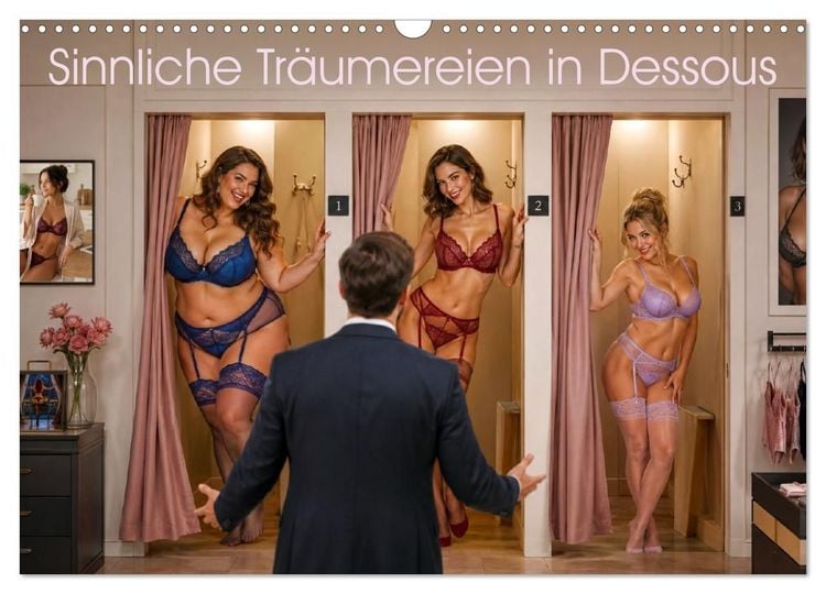 Produktbild: Sinnliche Tr&auml;umereien in Dessous (Wandkalender 2027 DIN A3 quer), CALVENDO Monatskalender