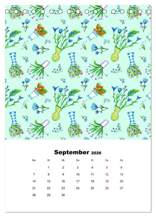 Produktbild: MUSTERMACKE (Tischkalender 2026 DIN A5 hoch), CALVENDO Monatskalender