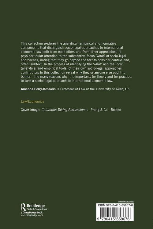 Produktbild: Socio-Legal Approaches to International Economic Law