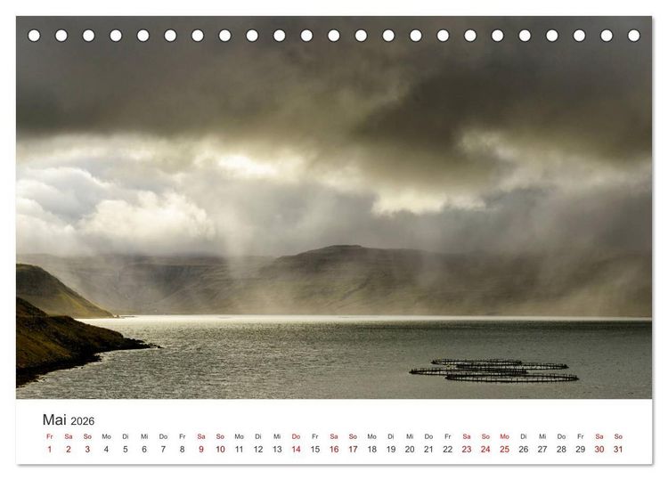 Produktbild: Landschaftstr&auml;ume in den Westfjorden (Tischkalender 2026 DIN A5 quer), CALVENDO Monatskalender