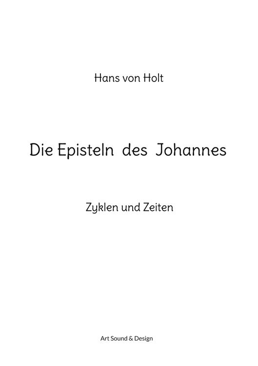 Produktbild: Die Episteln des Johannes