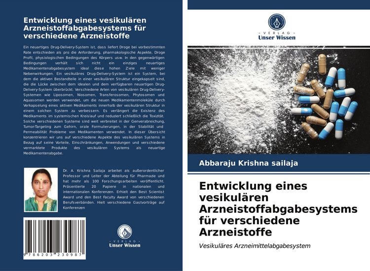 Produktbild: Entwicklung eines vesikul&auml;ren Arzneistoffabgabesystems f&uuml;r verschiedene Arzneistoffe