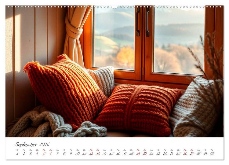 Produktbild: Wir lieben Wolle und Gem&uuml;tlichkeit (Wandkalender 2026 DIN A2 quer), CALVENDO Monatskalender