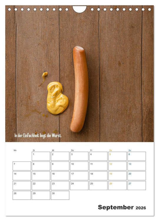 Produktbild: Ist mir Wurst Kalender (Wandkalender 2026 DIN A4 hoch), CALVENDO Monatskalender